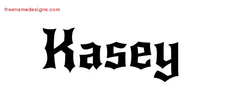 Gothic Name Tattoo Designs Kasey Free Graphic
