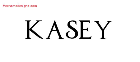 Regal Victorian Name Tattoo Designs Kasey Graphic Download