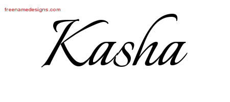 Calligraphic Name Tattoo Designs Kasha Download Free