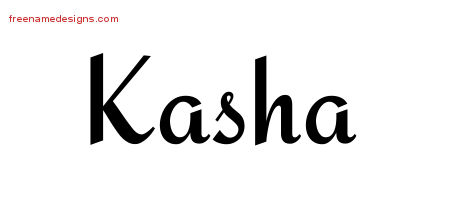 Calligraphic Stylish Name Tattoo Designs Kasha Download Free