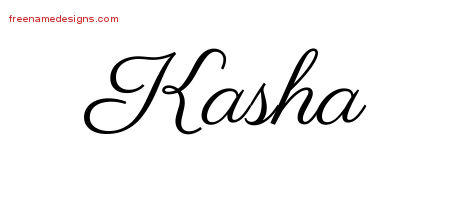 Classic Name Tattoo Designs Kasha Graphic Download