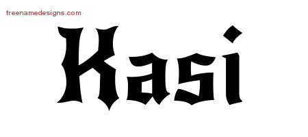 Gothic Name Tattoo Designs Kasi Free Graphic