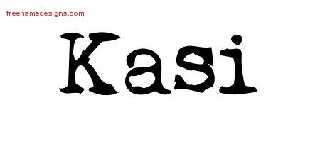 Vintage Writer Name Tattoo Designs Kasi Free Lettering