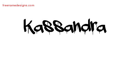 Graffiti Name Tattoo Designs Kassandra Free Lettering