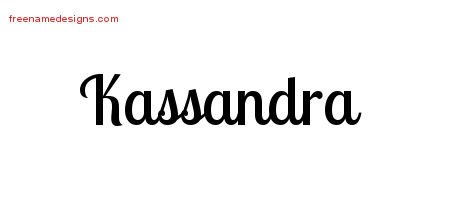Handwritten Name Tattoo Designs Kassandra Free Download