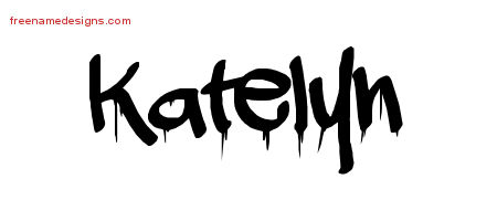 Graffiti Name Tattoo Designs Katelyn Free Lettering