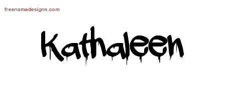 Graffiti Name Tattoo Designs Kathaleen Free Lettering