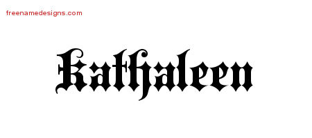 Old English Name Tattoo Designs Kathaleen Free