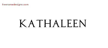 Regal Victorian Name Tattoo Designs Kathaleen Graphic Download
