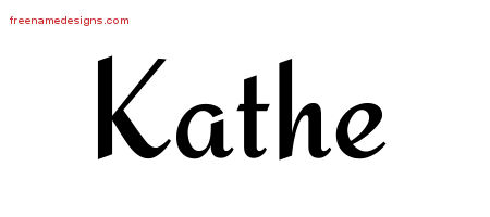 Calligraphic Stylish Name Tattoo Designs Kathe Download Free