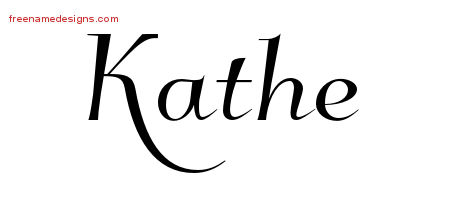 Elegant Name Tattoo Designs Kathe Free Graphic