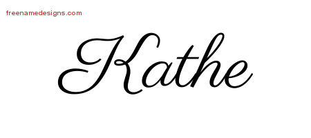 Classic Name Tattoo Designs Kathe Graphic Download