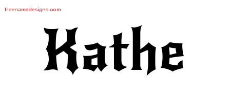 Gothic Name Tattoo Designs Kathe Free Graphic