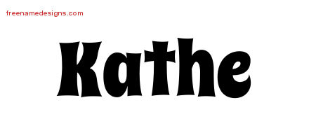 Groovy Name Tattoo Designs Kathe Free Lettering