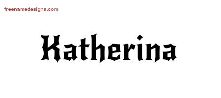 Gothic Name Tattoo Designs Katherina Free Graphic Gothic Name Tattoo Designs Katherina Free Graphic
