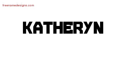 Titling Name Tattoo Designs Katheryn Free Printout