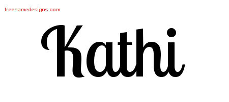Handwritten Name Tattoo Designs Kathi Free Download