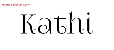 Vintage Name Tattoo Designs Kathi Free Download