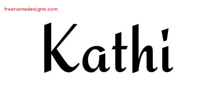 Calligraphic Stylish Name Tattoo Designs Kathi Download Free