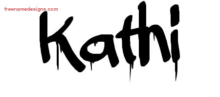 Graffiti Name Tattoo Designs Kathi Free Lettering