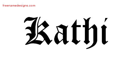 Blackletter Name Tattoo Designs Kathi Graphic Download