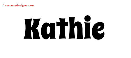 Groovy Name Tattoo Designs Kathie Free Lettering