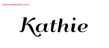 Art Deco Name Tattoo Designs Kathie Printable