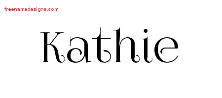 Vintage Name Tattoo Designs Kathie Free Download