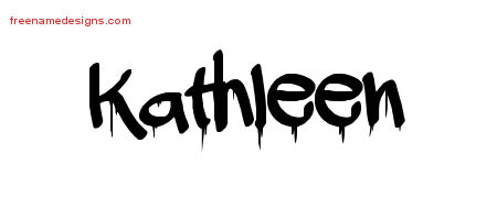 Graffiti Name Tattoo Designs Kathleen Free Lettering