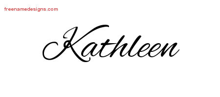 Cursive Name Tattoo Designs Kathleen Download Free