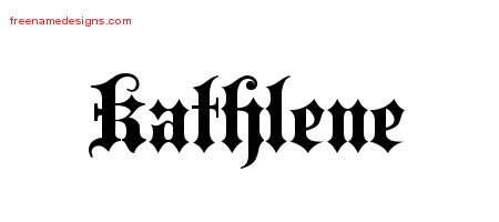 Old English Name Tattoo Designs Kathlene Free