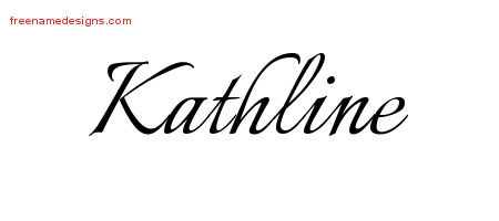 Calligraphic Name Tattoo Designs Kathline Download Free