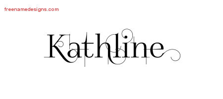 Decorated Name Tattoo Designs Kathline Free