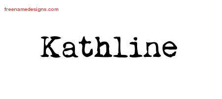 Vintage Writer Name Tattoo Designs Kathline Free Lettering