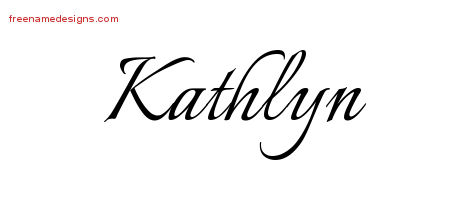 Calligraphic Name Tattoo Designs Kathlyn Download Free