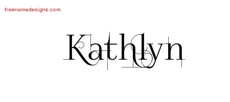 Decorated Name Tattoo Designs Kathlyn Free