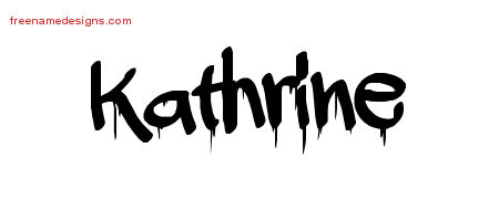 Graffiti Name Tattoo Designs Kathrine Free Lettering