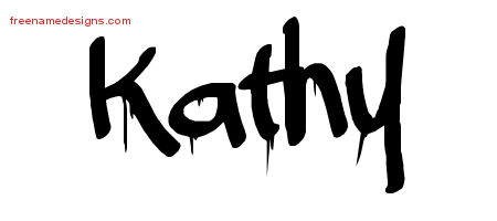 Graffiti Name Tattoo Designs Kathy Free Lettering