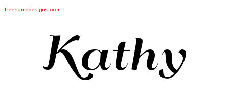 Art Deco Name Tattoo Designs Kathy Printable