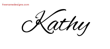 Cursive Name Tattoo Designs Kathy Download Free