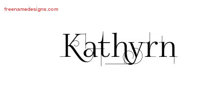 Decorated Name Tattoo Designs Kathyrn Free
