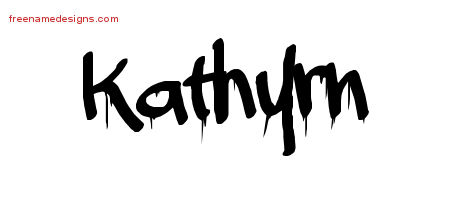 Graffiti Name Tattoo Designs Kathyrn Free Lettering