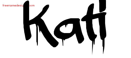 Graffiti Name Tattoo Designs Kati Free Lettering