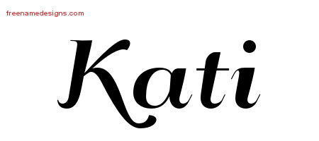 Art Deco Name Tattoo Designs Kati Printable