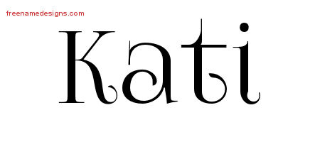 Vintage Name Tattoo Designs Kati Free Download