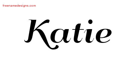 Art Deco Name Tattoo Designs Katie Printable