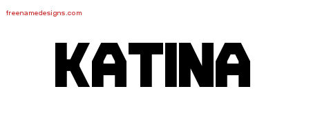 Titling Name Tattoo Designs Katina Free Printout