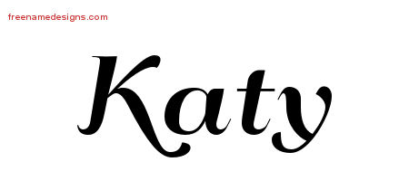 Art Deco Name Tattoo Designs Katy Printable