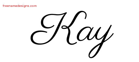 Classic Name Tattoo Designs Kay Graphic Download