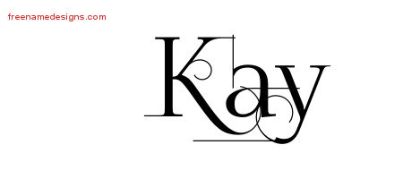 Decorated Name Tattoo Designs Kay Free